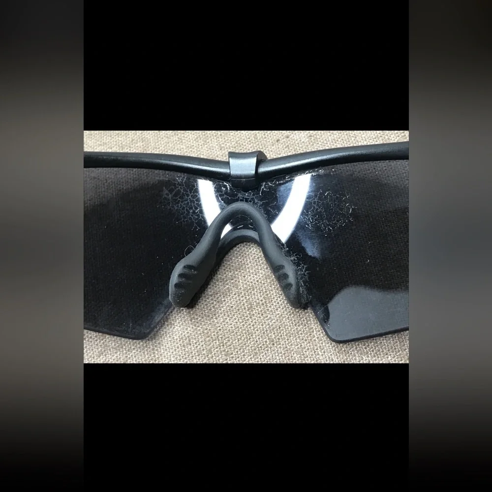 Made in USA Oakley M Frame Z87 Black Wrap Around Sunglasses